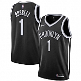 Nets 1 D'Angelo Russell Black Nike Swingman Jersey Dzhi,baseball caps,new era cap wholesale,wholesale hats